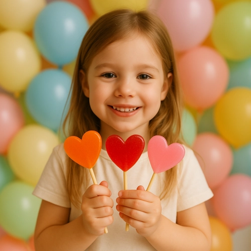 Forma silikonowa do lizaków serce foremka do izomaltu czekolady