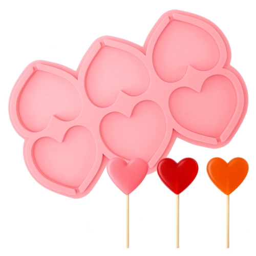 Forma silikonowa do lizaków serce foremka do izomaltu czekolady