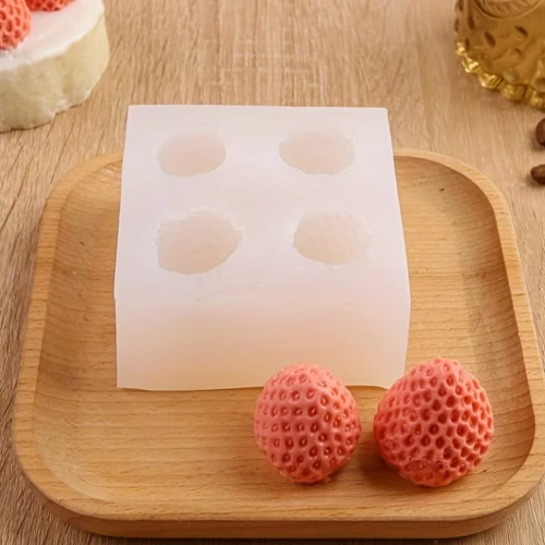 Forma silikonowa do masy cukrowej żelek ozdoby na tort truskawki