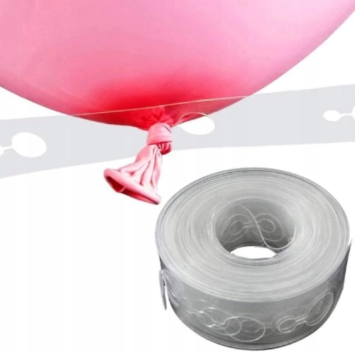 BALONY girlanda balonowa DEKORACJA URODZINOWA różowa ROCZEK CHRZEST