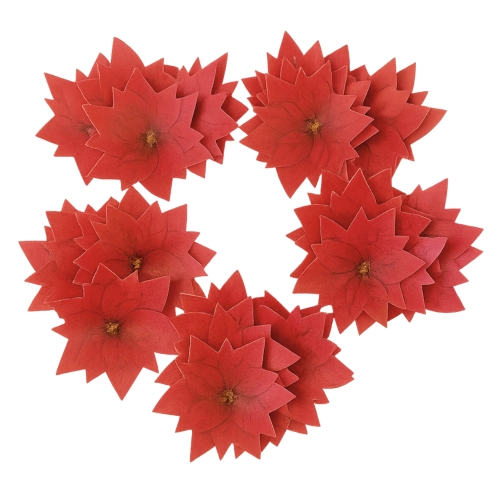 Dekoracje waflowe Gwiazda Betlejemska opłatek święta Boże Narodzenie 30 sztuk