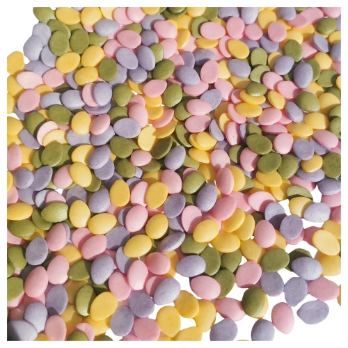 Posypka ozdoby na tort 40g jajeczka cukrowe perłowe dekoracje świąteczne Wielkanoc