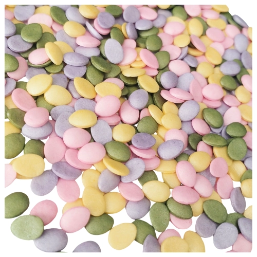 Posypka ozdoby na tort 40g jajeczka cukrowe perłowe dekoracje świąteczne Wielkanoc