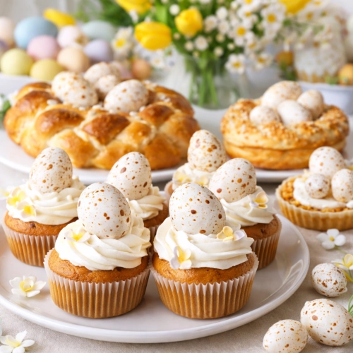 Posypka ozdoby na tort jajeczka czekoladowe białe dekoracje świąteczne święta Wielkanoc 10szt