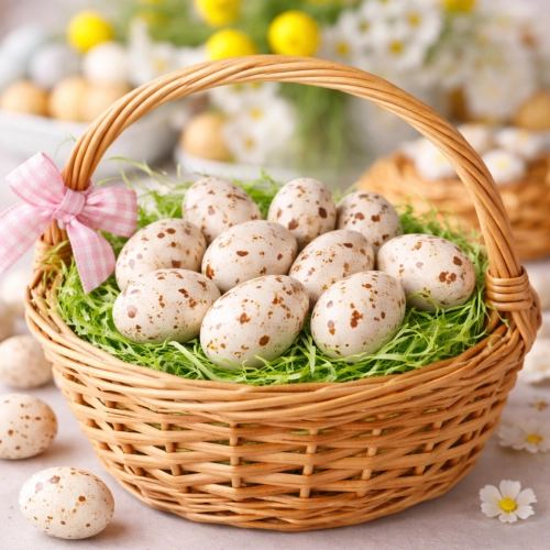 Posypka ozdoby na tort jajeczka czekoladowe białe dekoracje świąteczne święta Wielkanoc 10szt