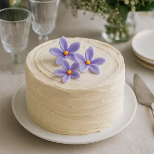Kwiaty cukrowe na tort urodziny kwiat jaśminu fioletowy 3 sztuki