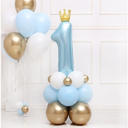 Balony foliowe roczek niebieski chłopiec