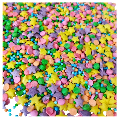 Posypka cukrowa konfetti karnawał do dekoracji mix 1kg