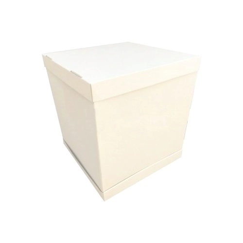 Pudełko na ciasto chrzest wesele komunia karton na tort opakowanie 34x34x45cm wysoki