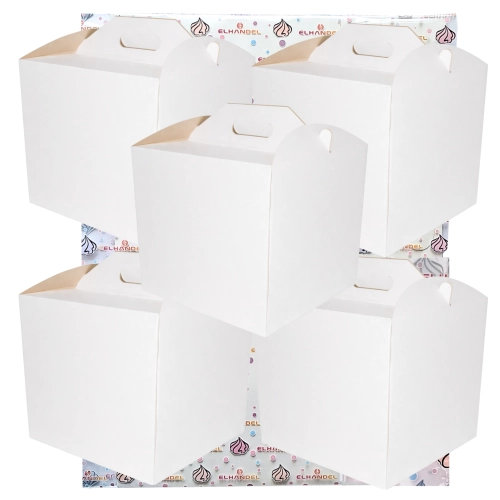 Pudełko na ciasto chrzest wesele karton na tort opakowanie 24,5x24,5x15cm 5 sztuk