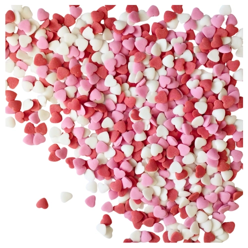Posypka cukrowa na tort serce serduszka mix na walentynki kolorowe 1kg