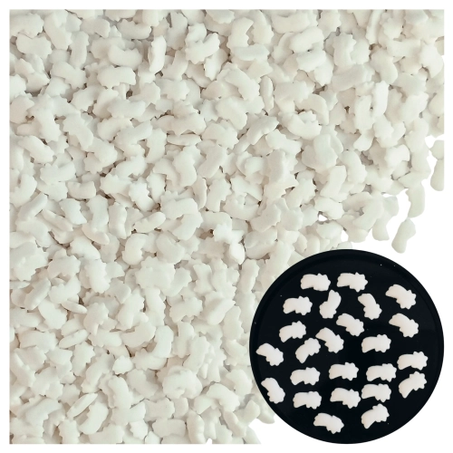 Posypka cukrowa na tort białe komety święta Boże Narodzenie 50g