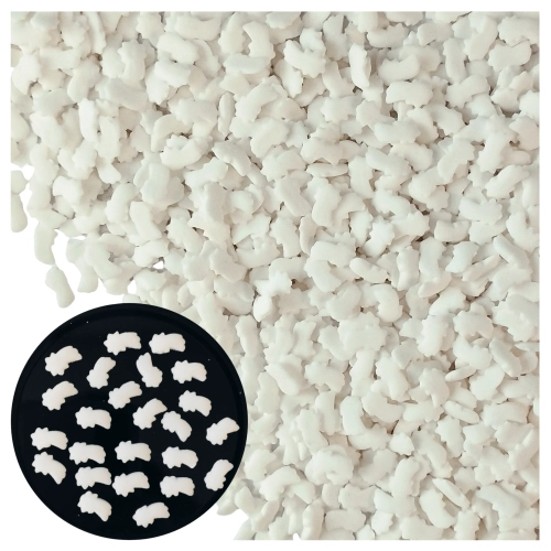 Posypka cukrowa na tort białe komety święta Boże Narodzenie 50g