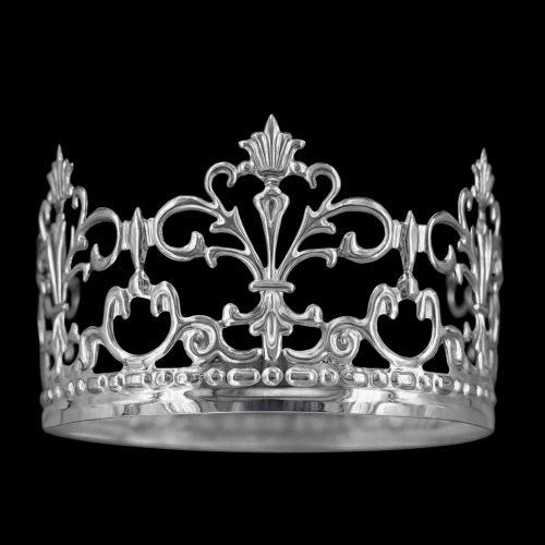 Korona na tort srebrna tiara diadem dekoracja dla księżniczki