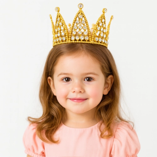 Korona na tort ozdoba dla księżniczki dekoracje na tort złota ze srebrnymi kryształkami