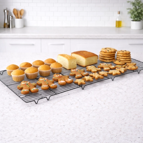 Kratka do studzenia ciasta do lukrowania babeczek pierników składana duża powierzchnia 35x81cm