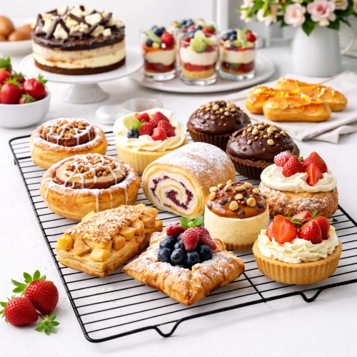 Kratka do studzenia ciasta wypieków stojak do lukrowania babeczek pierników pączków 32 x 20 cm