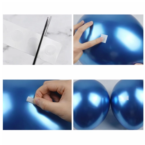 Kropelki kropki klejowe klej do balonów dwustronne taśma 5szt