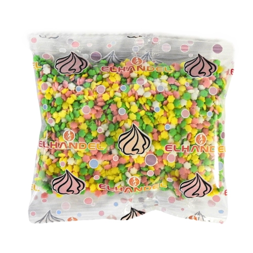 Posypka cukrowa ozdoby na tort kwiatuszki dekoracje urodzinowe kolorowe kwiaty mix 50g