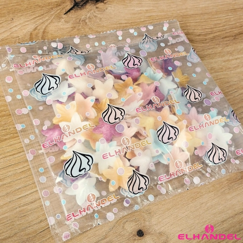 Kwiaty na tort 100 sztuk mini kwiatki waflowe dekoracje urodzinowe komunia