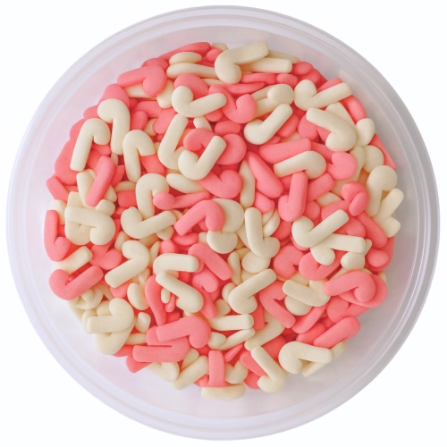 Posypka cukrowa na tort laski Mikołaja mix święta Boże Narodzenie 100g