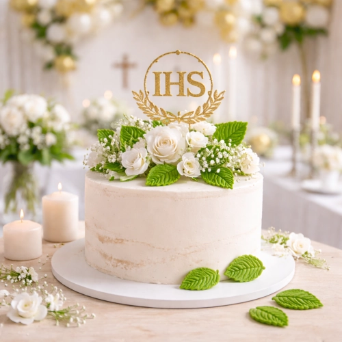 Liście na tort 15 sztuk listki cukrowe zielone dekoracje komunijne urodziny