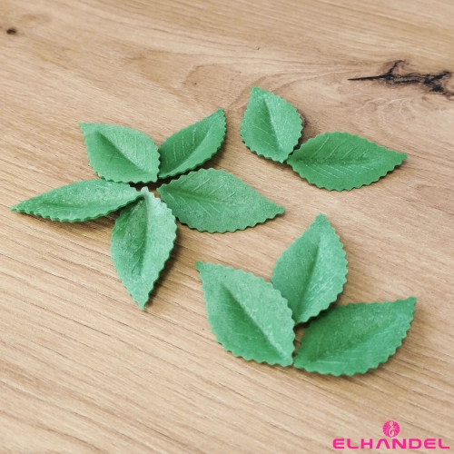 Liście na tort 10 sztuk listki waflowe zielone dekoracje komunijne urodziny wesele