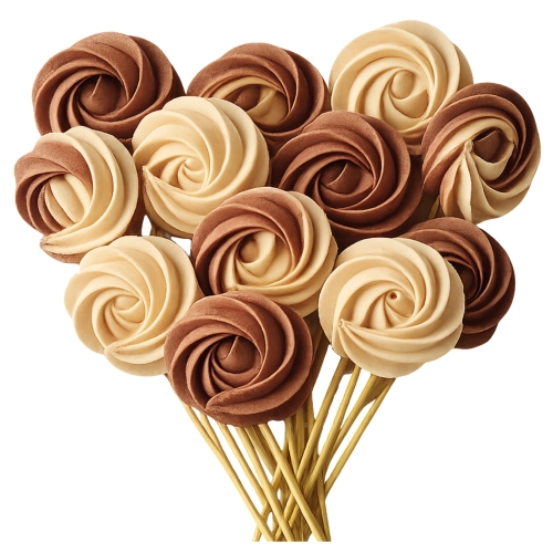 Lizaki bezowe 12 sztuk topper dekoracje na tort komunijny urodziny