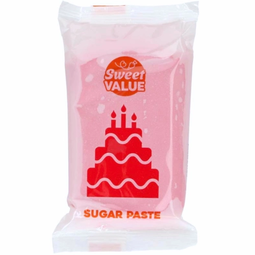 Masa cukrowa 200g Sweet VALUE lukier plastyczny czerwony do dekoracji tortu ciast