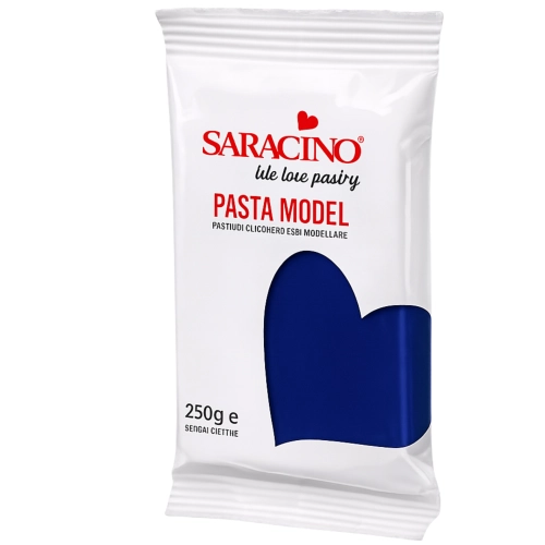 Masa cukrowa Saracino granatowy 250g lukier plastyczny do modelowania figurek