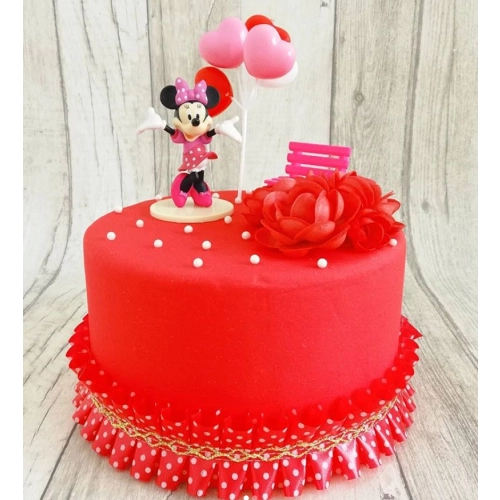 Figurka ozdoby na tort ciasto Myszka Minnie dekoracje urodzinowe bajka