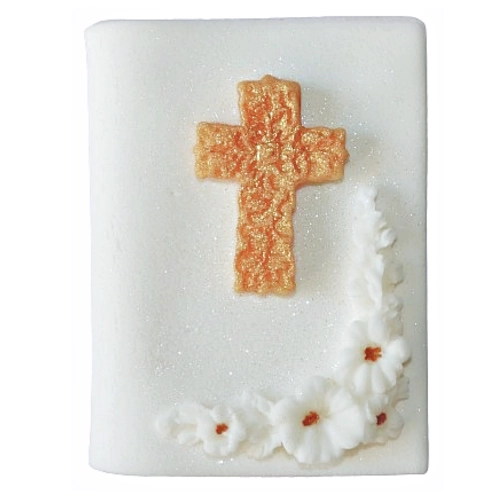 Figurka cukrowa ozdoby na tort komunia święta książeczka krzyż dekoracje komunijne