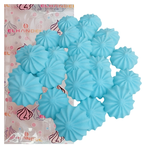 Posypka na tort bezy cukrowe niebieskie beziki ozdoby dekoracje urodzinowe 100g