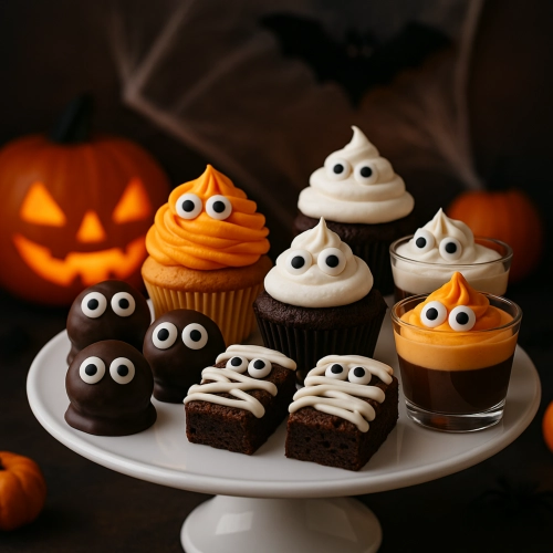 Posypka na tort oczy dekoracje halloween na babeczki ozdoby na tort oczka 200g