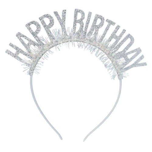 Opaska srebrna happy birthday