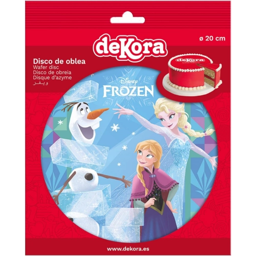 Opłatek waflowy dysk ozdoby na tort Elsa Frozen Kraina lodu dekoracje urodzinowe