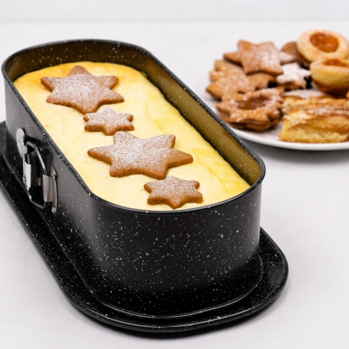 Blacha do pieczenia tortownica owalna forma do chałki ciasta keksówka 34x15cm