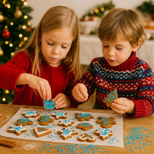 Posypka ozdoby na tort pałeczki niebieskie dekoracje urodzinowe mix 1kg