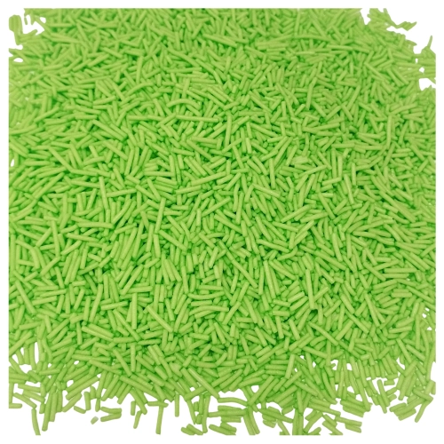 Posypka cukrowa na tort pałeczki zielone ozdoby na tort lody babeczki 1kg