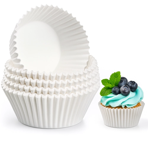Papilotki foremki do muffinek białe na babeczki dekoracje urodzinowe 100szt