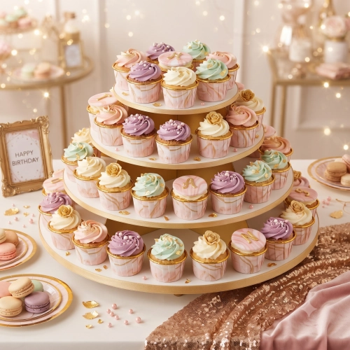 Papilotki do muffinek 50 sztuk foremki na babeczki kolorowe ze złotem