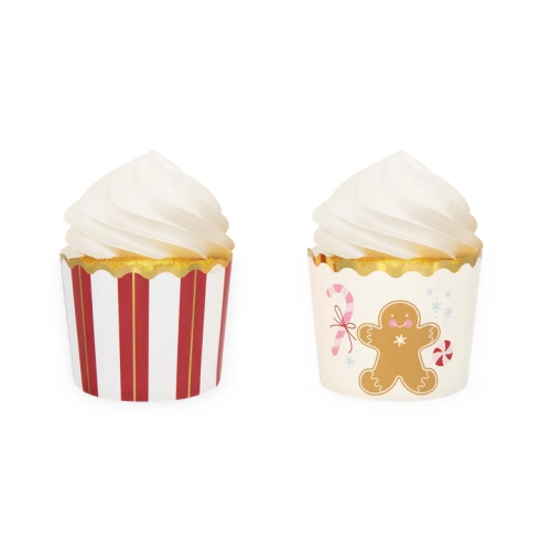 Papilotki do muffinek foremki babeczki osłonki świąteczne Boże Narodzenie 50szt