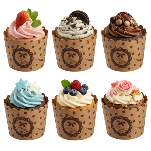 Papilotki do muffinek papierowe foremki kubeczki do pieczenia na babeczki 6 sztuk