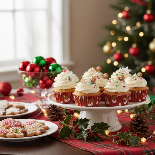 Papilotki do muffinek foremki babeczki osłonki świąteczne Boże Narodzenie renifer 30szt