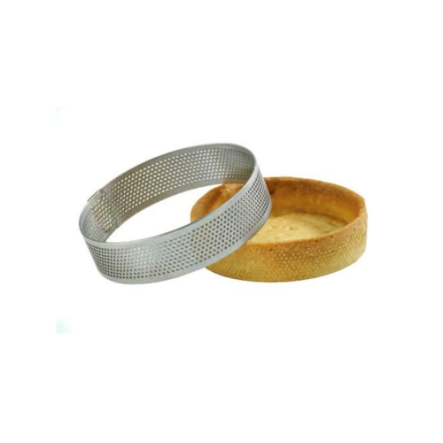 Foremka do tartaletek forma perforowana do pieczenia tarty ring rant średnica 20 cm wysokość 2 cm