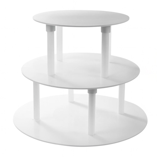 Stojak stelaż 3 piętrowy na tort dekorator ślub chrzest urodziny