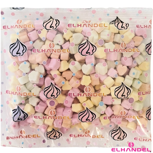 Posypka cukrowa mini pianki marshmallows chrupiące kolorowe na babeczki