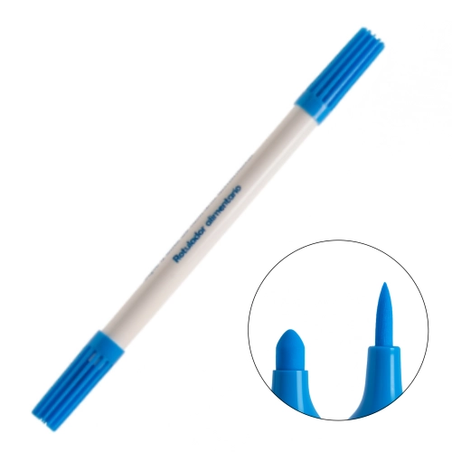 Pisak spożywczy do tortu dwie końcówki niebieski