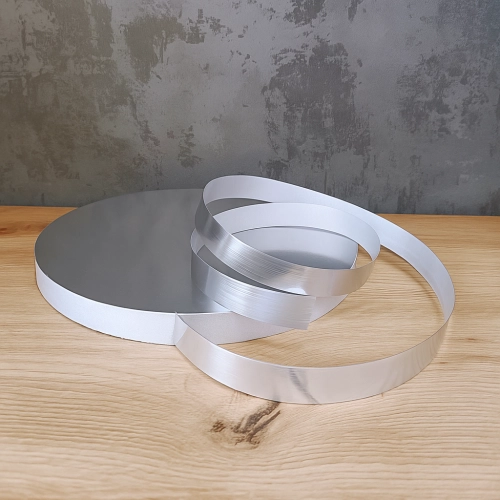 Podkład pod tort styrodur srebrny gruby 28cm podkładka na ciasto okrągły