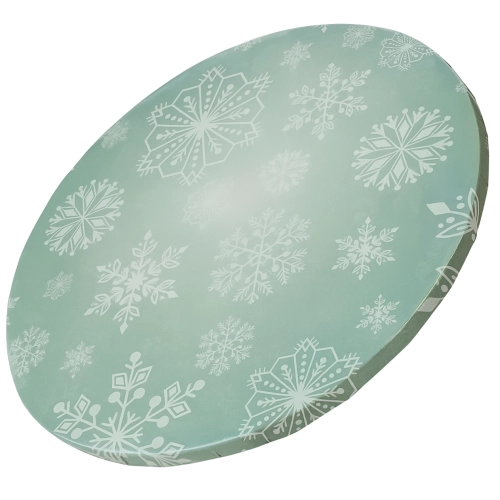 Podkład pod tort świąteczny śnieżynki płatki śniegu Boże Narodzenie sztywny 30 cm